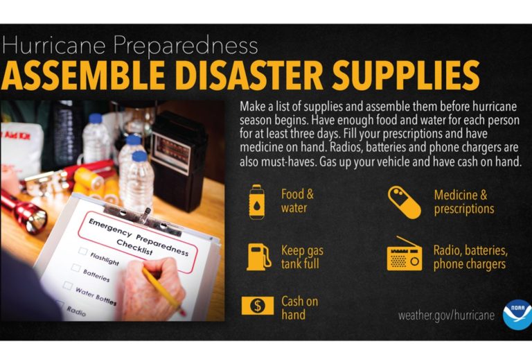 Hurricane Preparedness Week 2021- Build a disaster supply kit